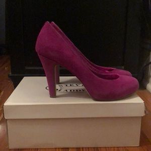Pink suede Steve Madden heels